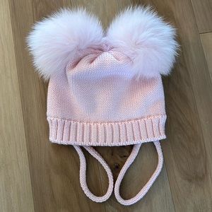 Catya Toddler Girls’ Wool Knitted Pom-Pom Hat